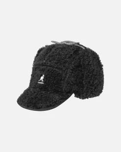 Kangol Faux Shearling Utility Flap Cap