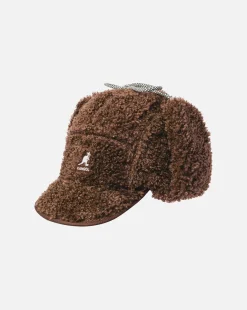 Kangol Faux Shearling Utility Flap Cap